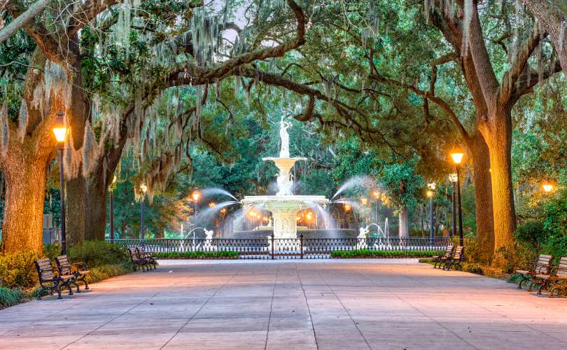 Savannah Georgia Fountain